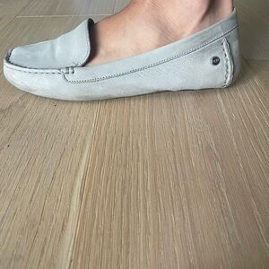 UGG Gray Leather Loafers